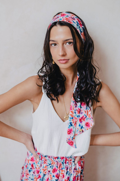 FOULARD AQUA BLEU