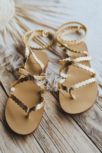 ASMA GOLD SANDALS