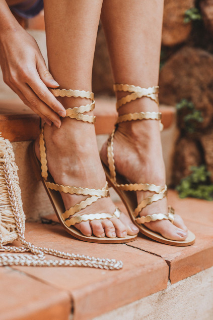 ASMA GOLD SANDALS
