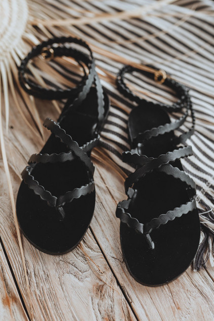 ASMA BLACK SANDALS