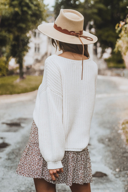 PULL CISTE ÉCRU