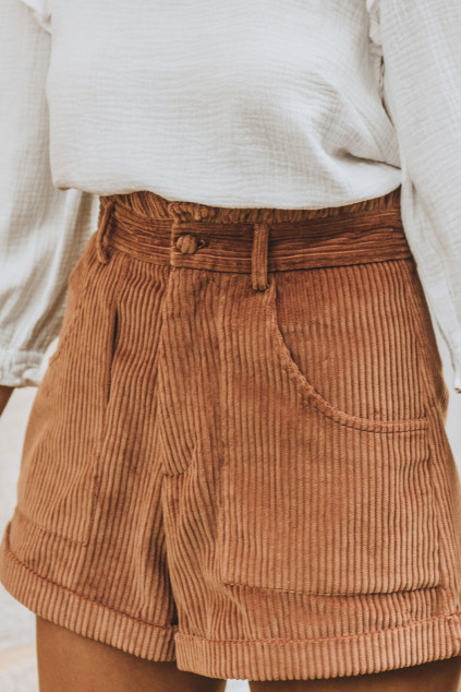 SHORT JONAS CORDUROY CAMEL