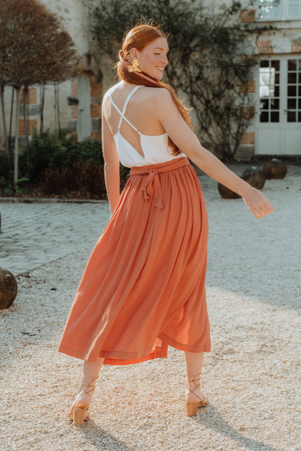 PHOEBE CLAY SKIRT