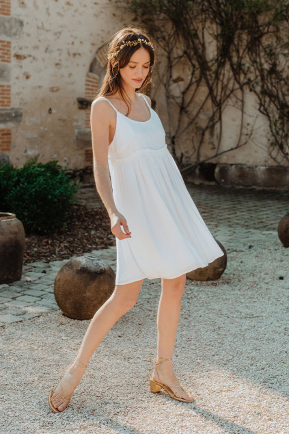 ROBE LÉOLINE BLANC