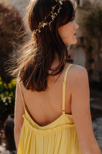 ROBE LÉOLINE JAUNE