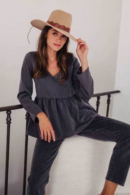 BLOUSE MARTHA GRIS