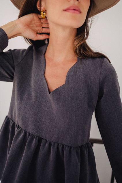 BLOUSE MARTHA GRIS