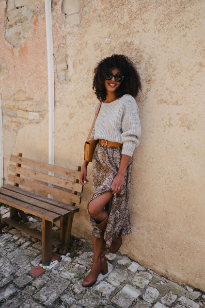 GRAY SELLY PULLOVER