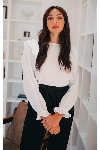 SILENE BLOUSE ECRU COTTON