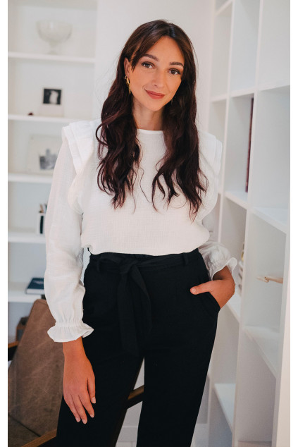 SILENE BLOUSE ECRU COTTON