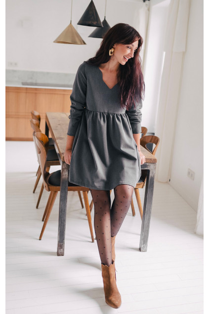 MARTHA DRESS GRAY