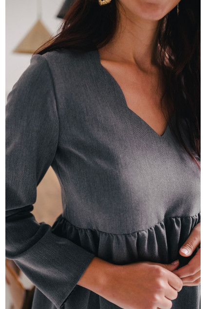 MARTHA DRESS GRAY