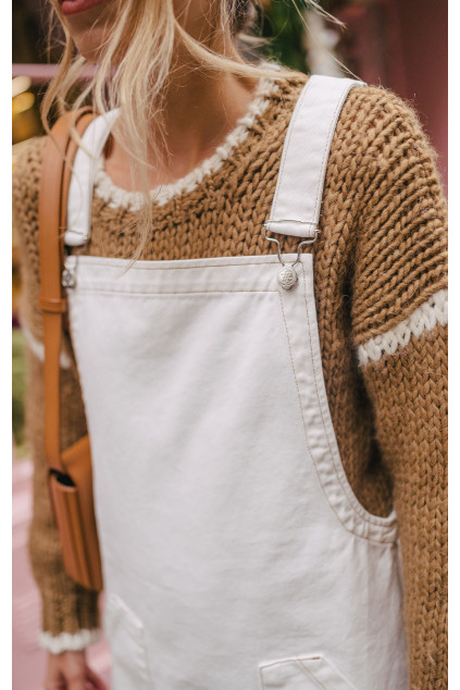 MANOA WHITE DENIM OVERALL