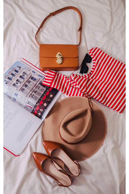 ESCARPINS SLOAN CROCO CAMEL
