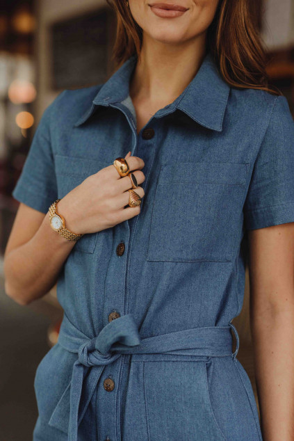COMBINAISON ZOLA DENIM FONCÉ