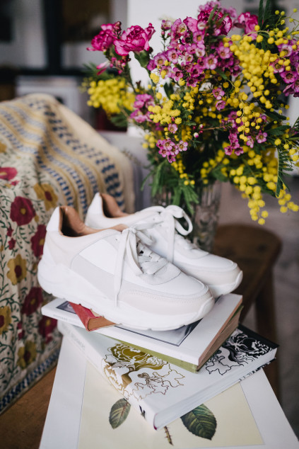 BASKETS NICKI BLANC