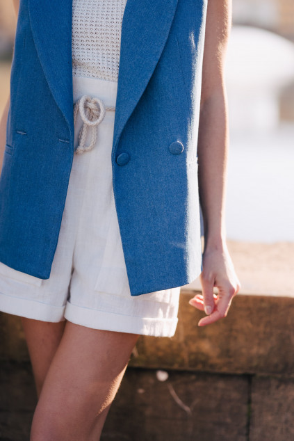 VESTE CHRIS DENIM FONCÉ