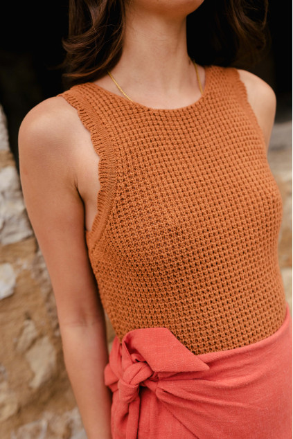 FERRIS TANK TOP TERRACOTTA