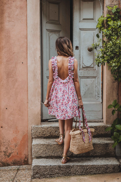 ROBE LIAM BOUTON ROSÉ