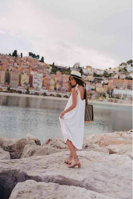 ROBE ISABELLA BLANC COTON