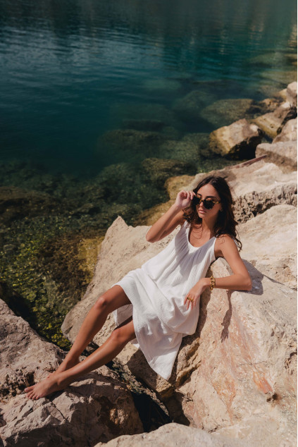 ROBE ISABELLA BLANC COTON