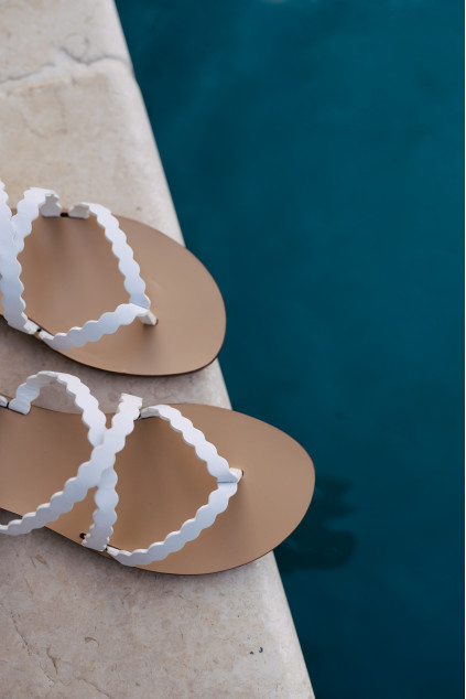 ASMA WHITE SANDALS