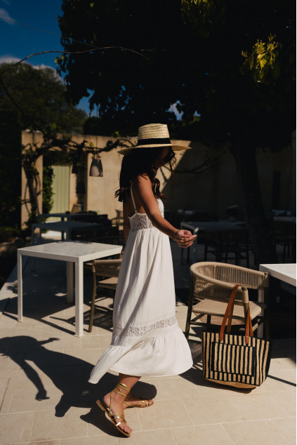 MILA WHITE VISCOSE DRESS