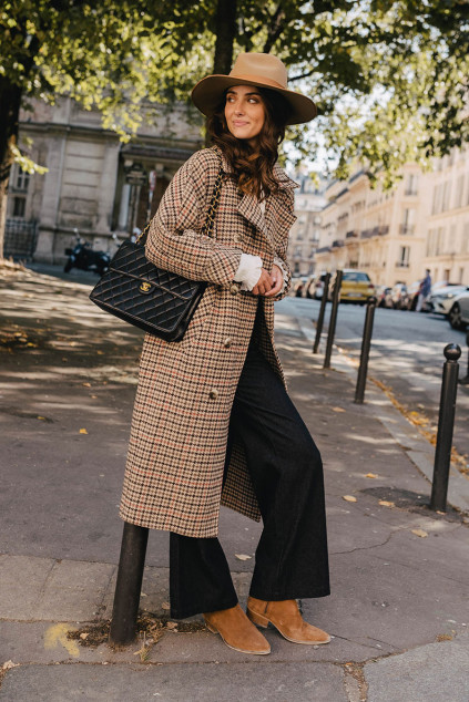 MANTEAU ISAAC PIED DE COQ