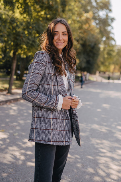 ALY HOUNDSTOOTH JACKET