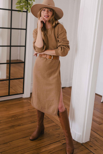 AMÉLIE CAMEL DRESS
