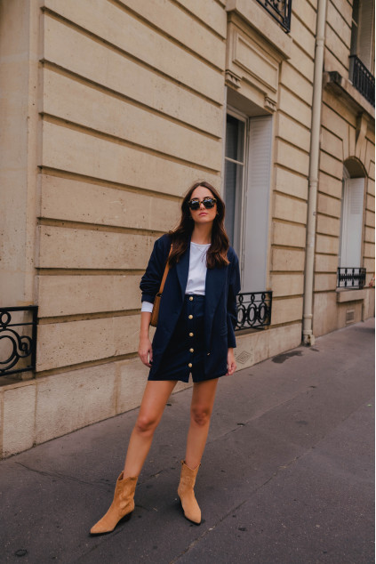 BRITANY NAVY SKIRT