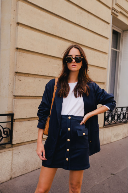 BRITANY NAVY SKIRT