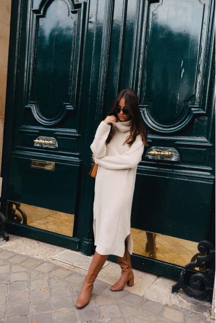 SOLINE ECRU DRESS