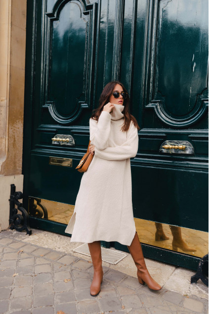 SOLINE ECRU DRESS