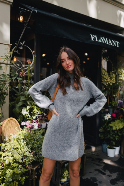 ELINA DRESS GRAY