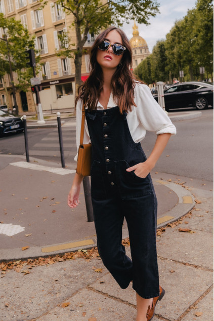 SALOPETTE MAITE DENIM GRIS