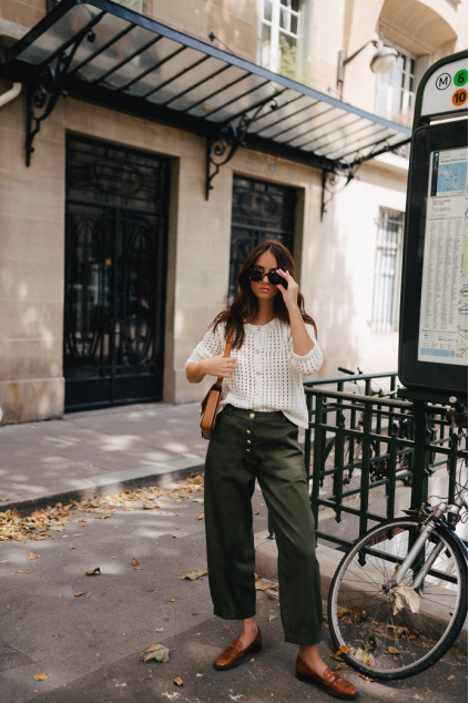 PANTALON TIAGO GABARDINE KAKI