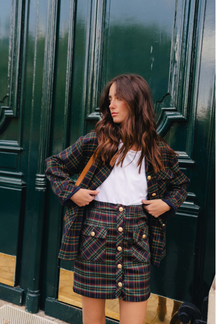 ARTEMIS TARTAN SHIRT JACKET