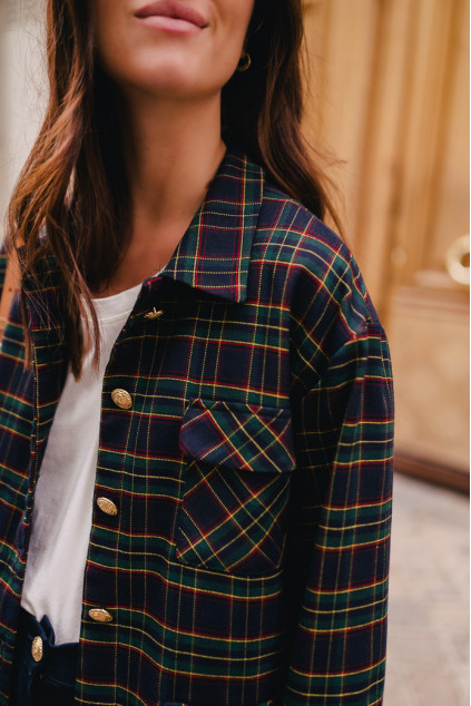 ARTEMIS TARTAN SHIRT JACKET