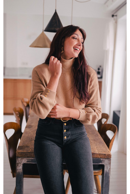LUCAS CAMEL PULLOVER
