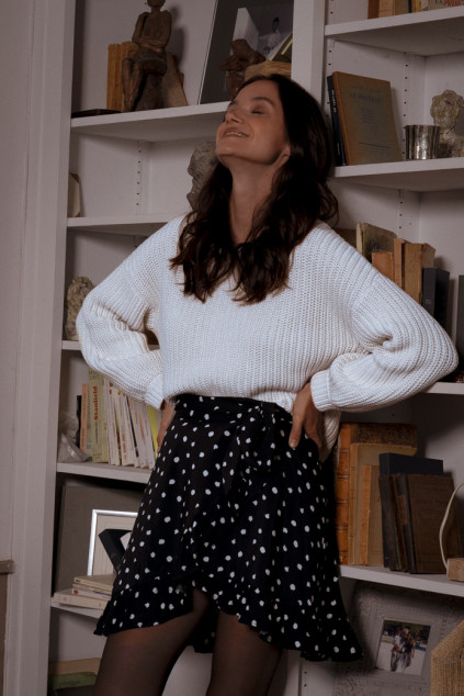 CORALIE DOTY SKIRT BLACK