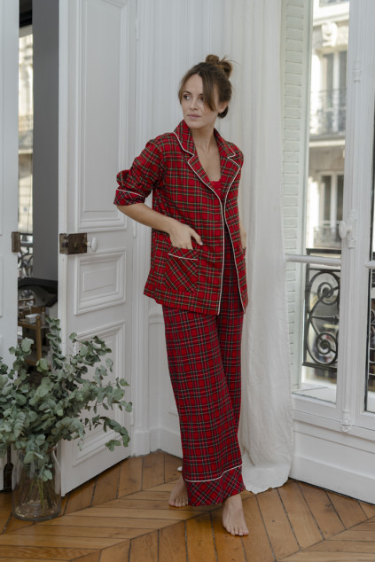 MIRANDA RED TARTAN PYJAMA