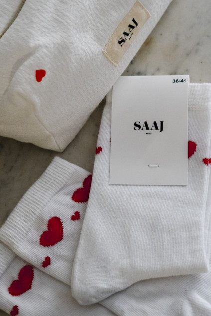 CHAUSSETTE ARTY COEUR ROUGE