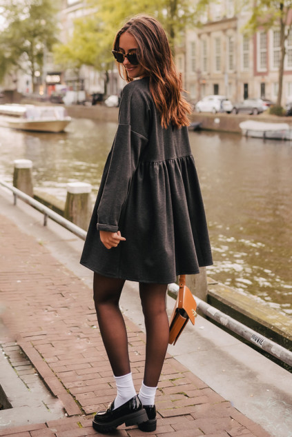 GREY MARLE DRESS JANETTE