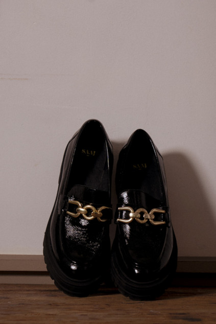 MOCASSINS CONNOR VERNIS NOIR
