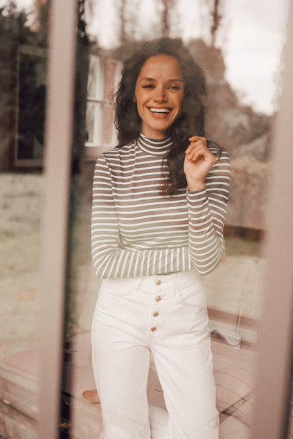LABICHE CREAM KHAKI TURTLENECK