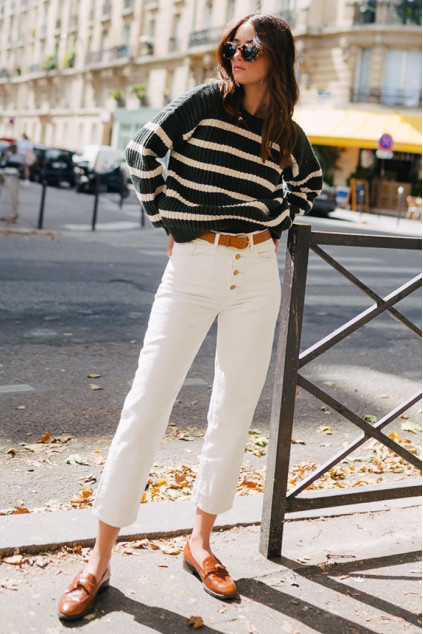 PULL CISTE KAKI ECRU