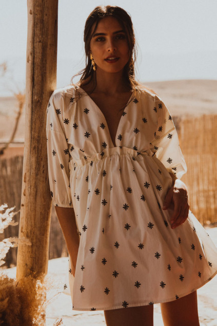 ROBE MARGAUX INKA POPELINE