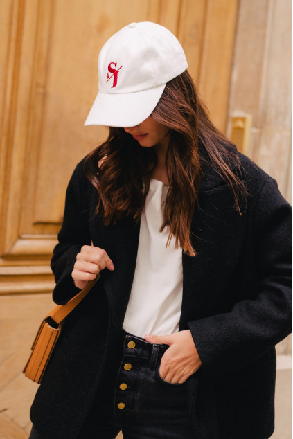 JULES WHITE DENIM CAP