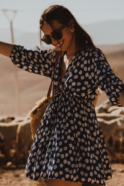 MARGAUX MARGUERITE DRESS BLUE